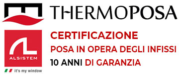 thermoposa- certificato posa in opera degli infissi 10 anni di garanzia - Sebastiano Grippi - SG Soluzioni